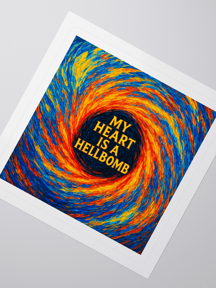 my heart is a hellbomb Stickers product image (4)