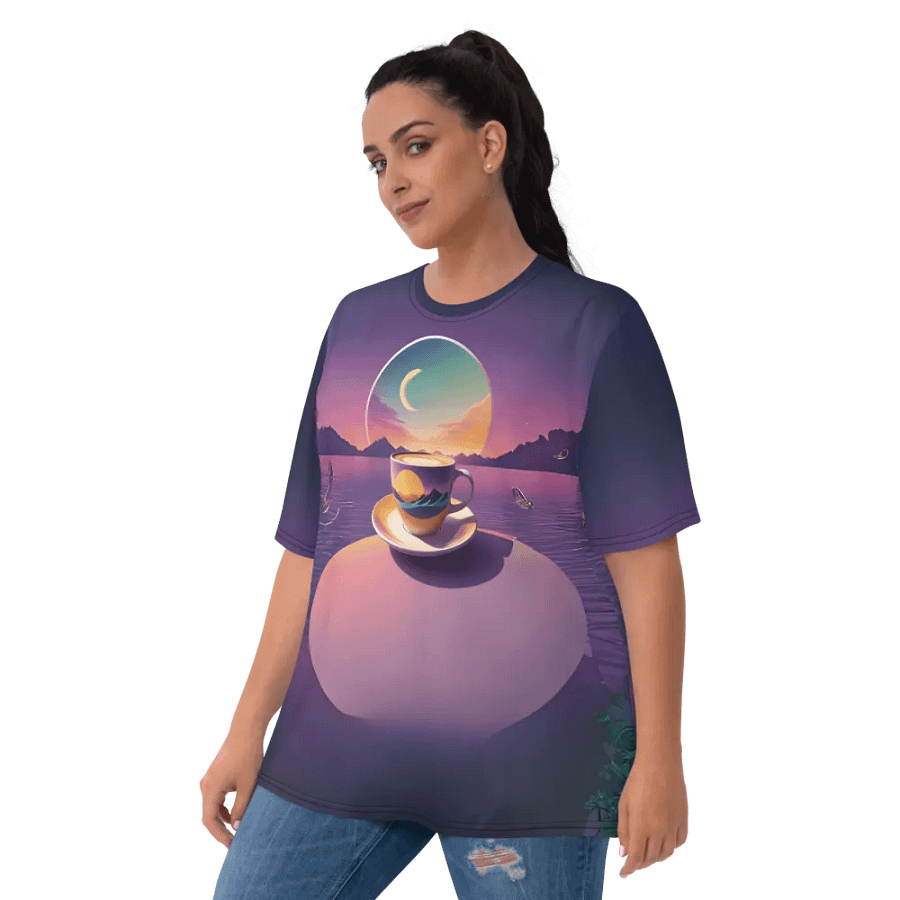 Coffee Sunset All Over Print T-shirt product image (10)
