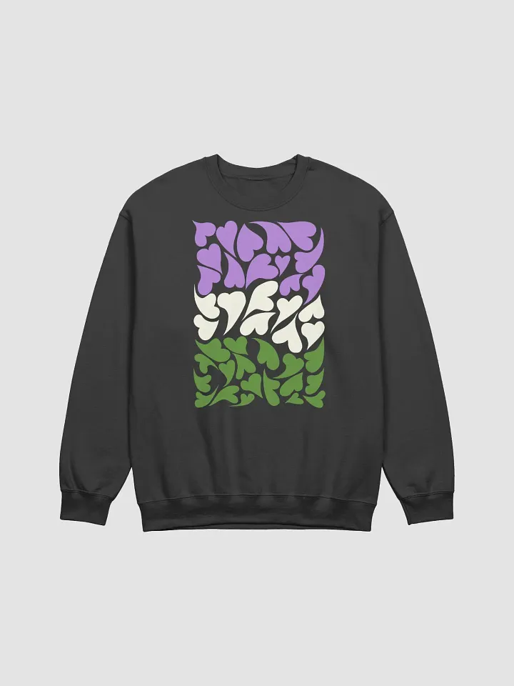 Nestled PRIDE Genderqueer Sweatshirt product image (1)