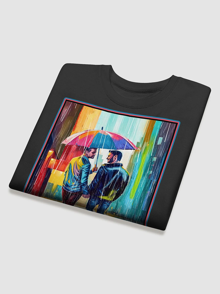 Gay Couple In The Rain – Colorful Two Hearts Sweatshirt product image (24)