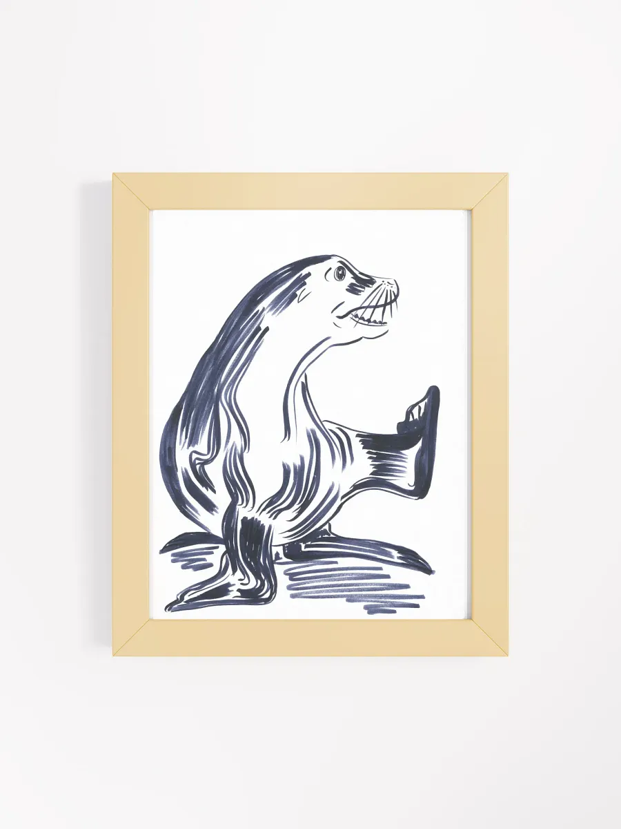 Happy Seal Framed Print product image (32)
