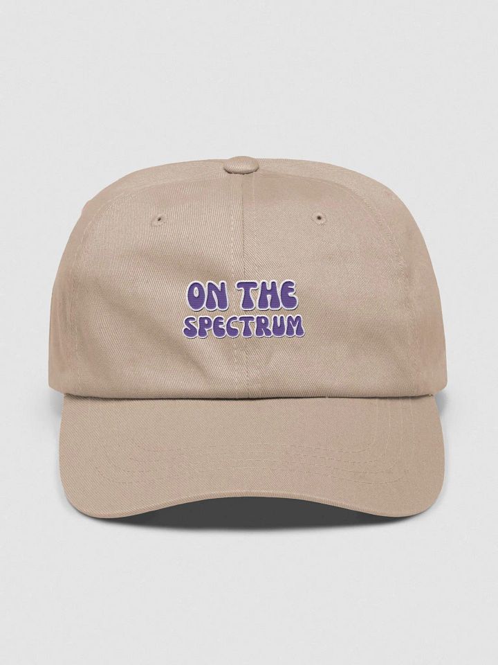 ON THE SPECTRUM (purple) groovy lined design embroidered classic dad hat product image (17)