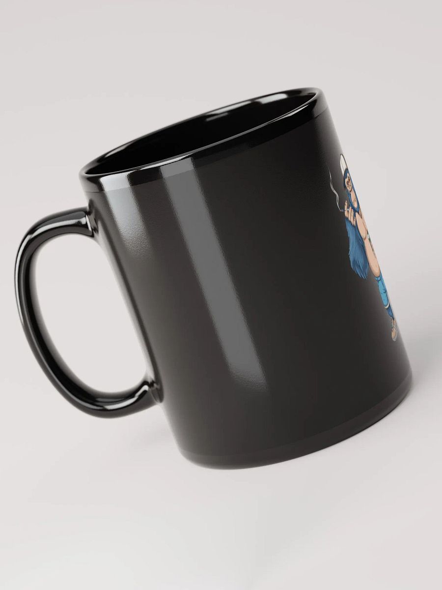 Blue Gorilla Black Glossy Mug product image (4)