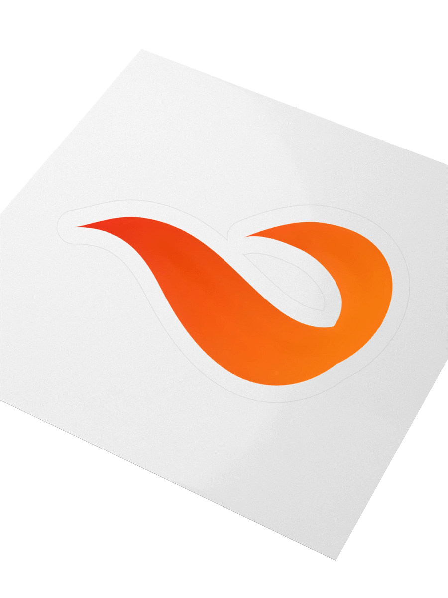 "Burn Music" Logo Sticker product image (3)