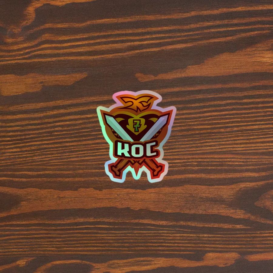 KINGOFCHARMANDERS (KOC) Emblem Holographic Sticker Set product image (3)
