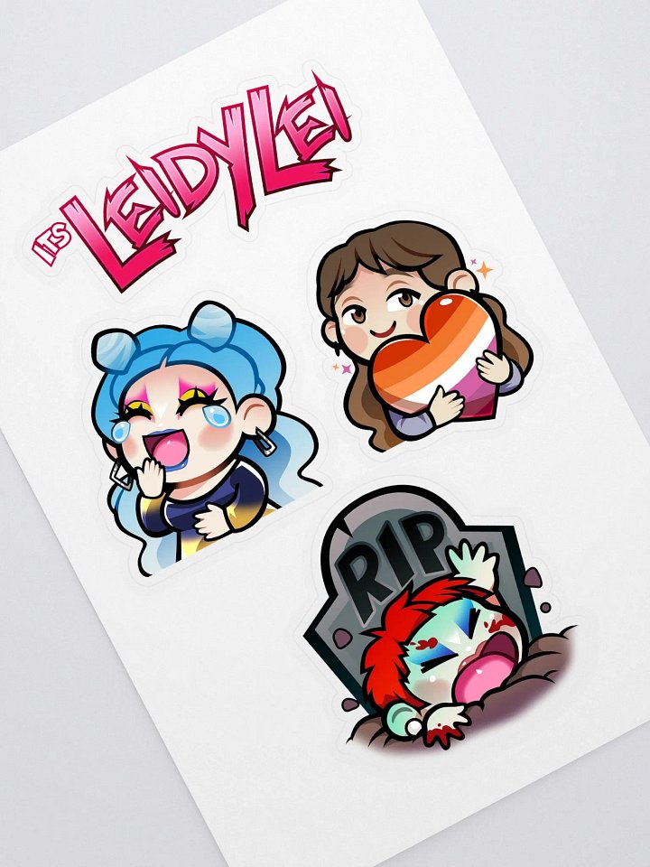 'Laughter, Lesbians, and Lifelessness' Sticker Sheet product image (1)