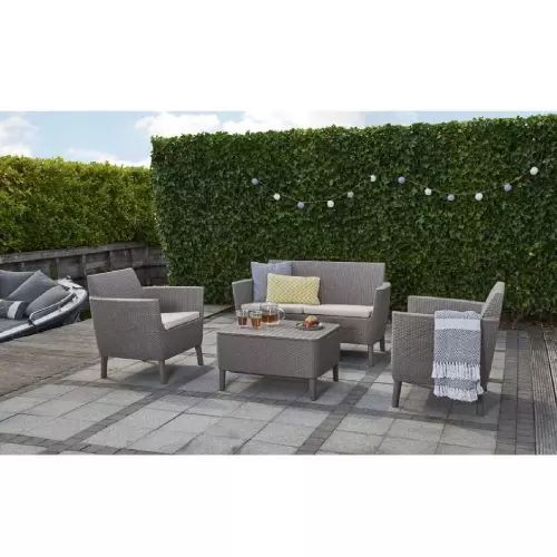 Set Living Room from the Garden Effect Rattan Compound Table Chairs And Sofa product image (2)