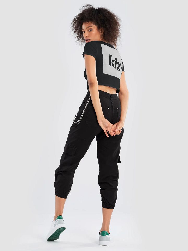 KIZ SAIDA - PREMIUM - CROP TEE - BLACK / WHITE product image (2)