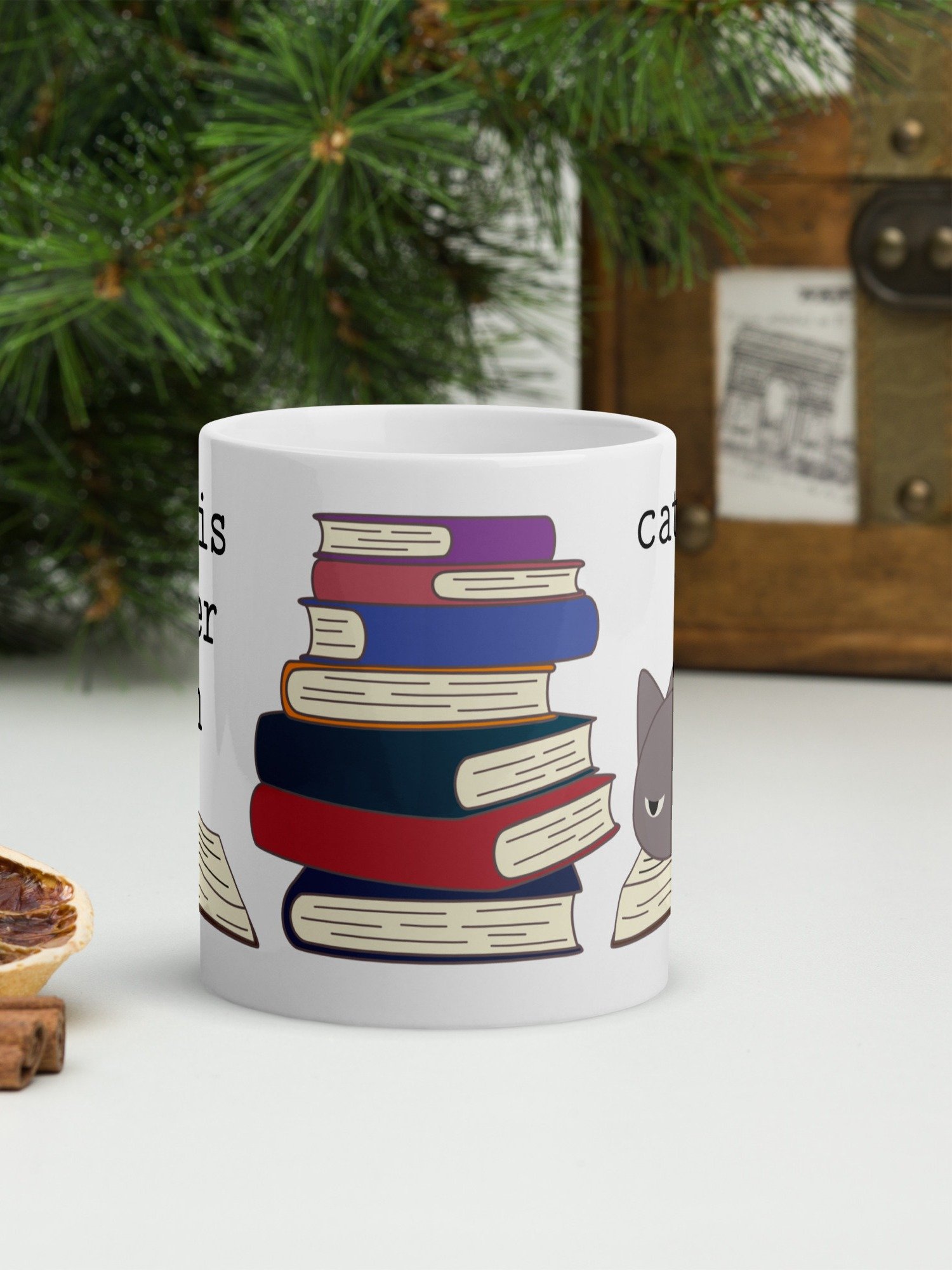Life Is Better with Cats & Books 11 oz Mug product image (3)