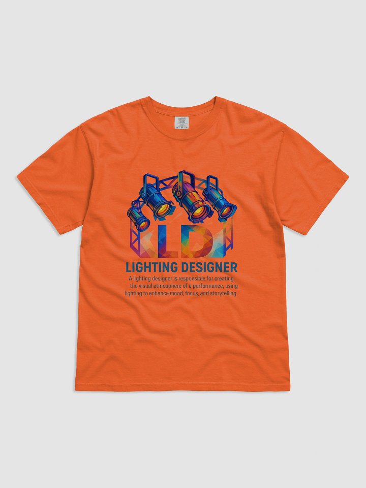 Theatrically Jerry: "LD (Light Designer) Prismatic Series" DTG T-Shirt product image (2)