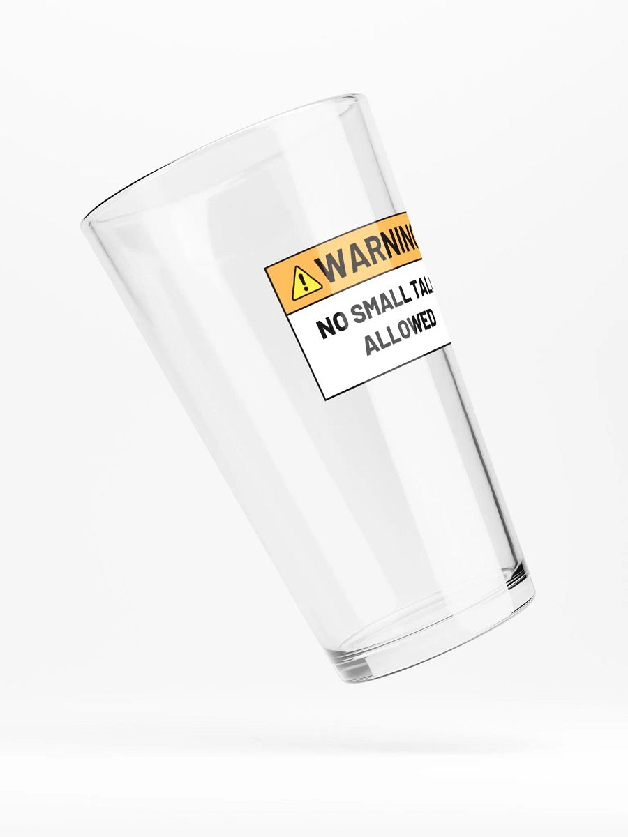 NO SMALL TALK ALLOWED pint glass product image (4)