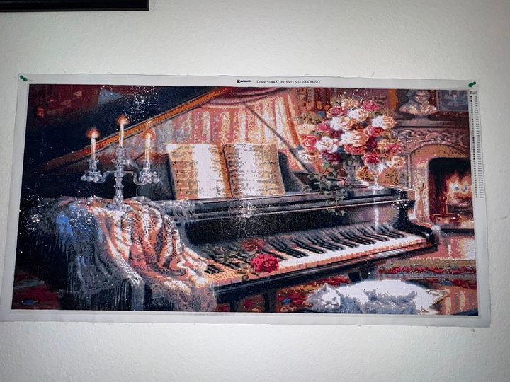 Piano Room Full Drill Unframed Giant Sized product image (2)