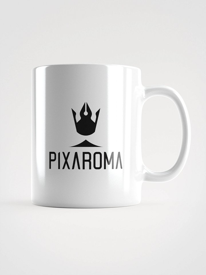 Pixaroma Black Logo White Mug product image (1)