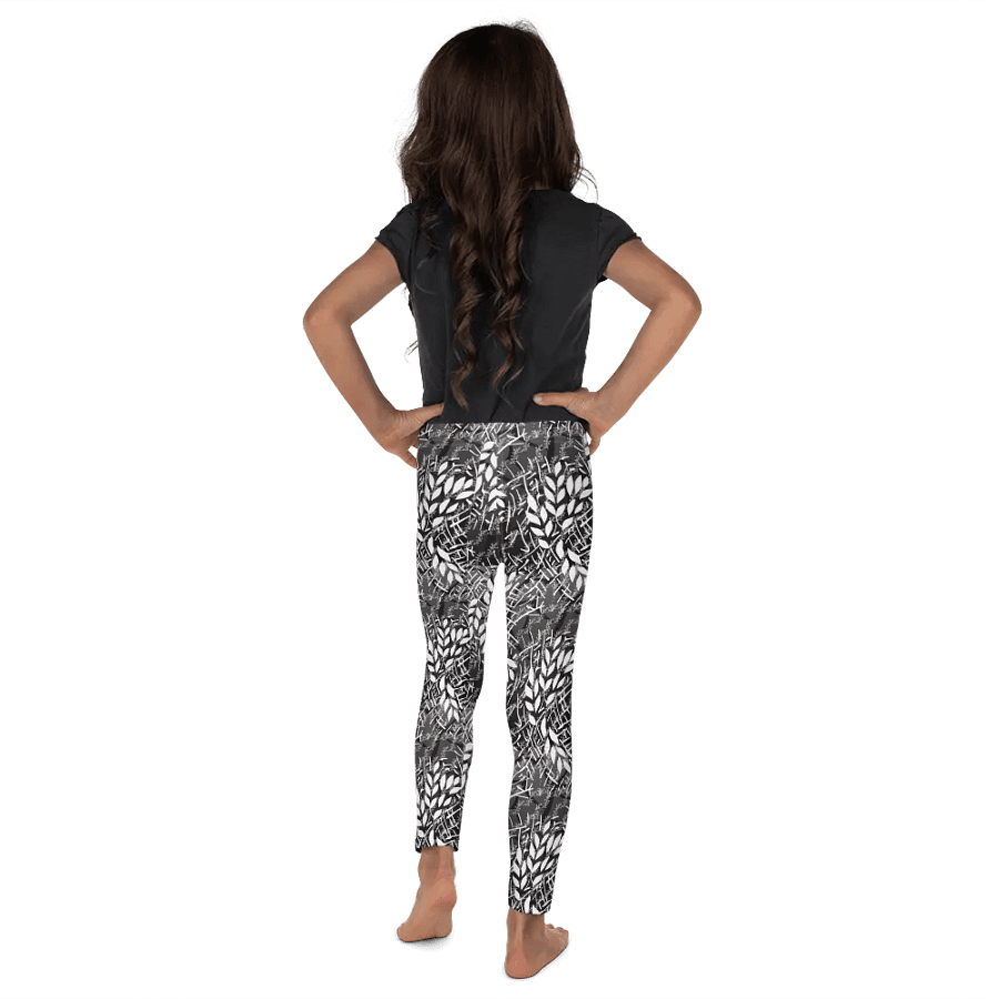 JoBeths' Signature Kids Leggings 👖White Leaves 🍃 Design product image (6)