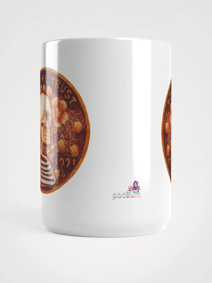 PRETTY PENNY white glossy mug product image (2)
