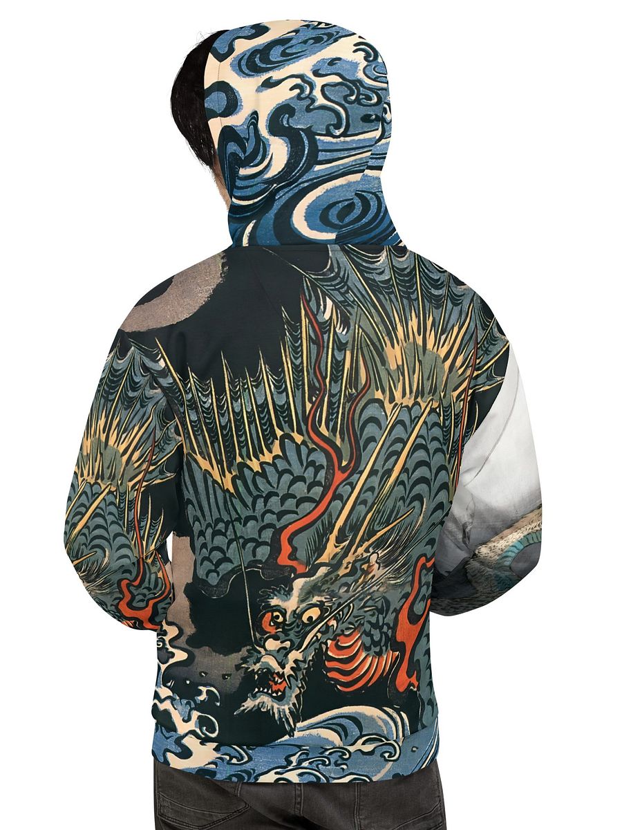 Dragons All-Over Print Recycled Unisex Hoodie product image (6)