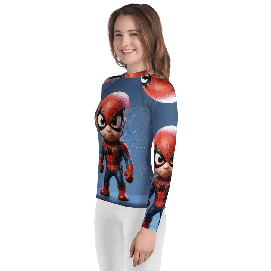 Blue spider man kids shirt product image (3)