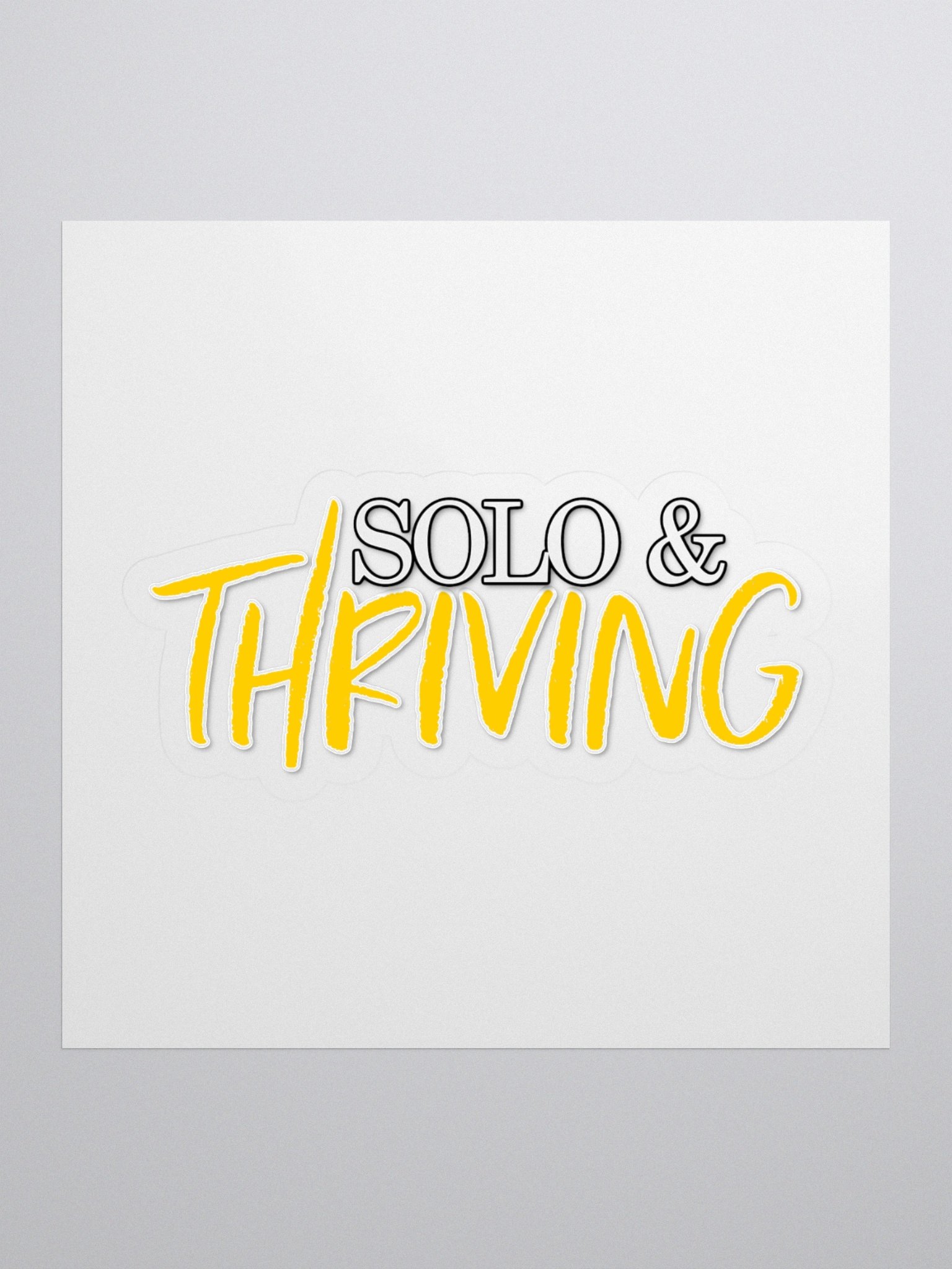 SOLO & THRIVING Kiss Cut Stickers product image (1)