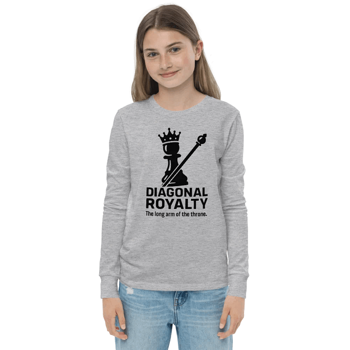 Diagonal Royalty - Youth Long Sleeve T-Shirt product image (1)