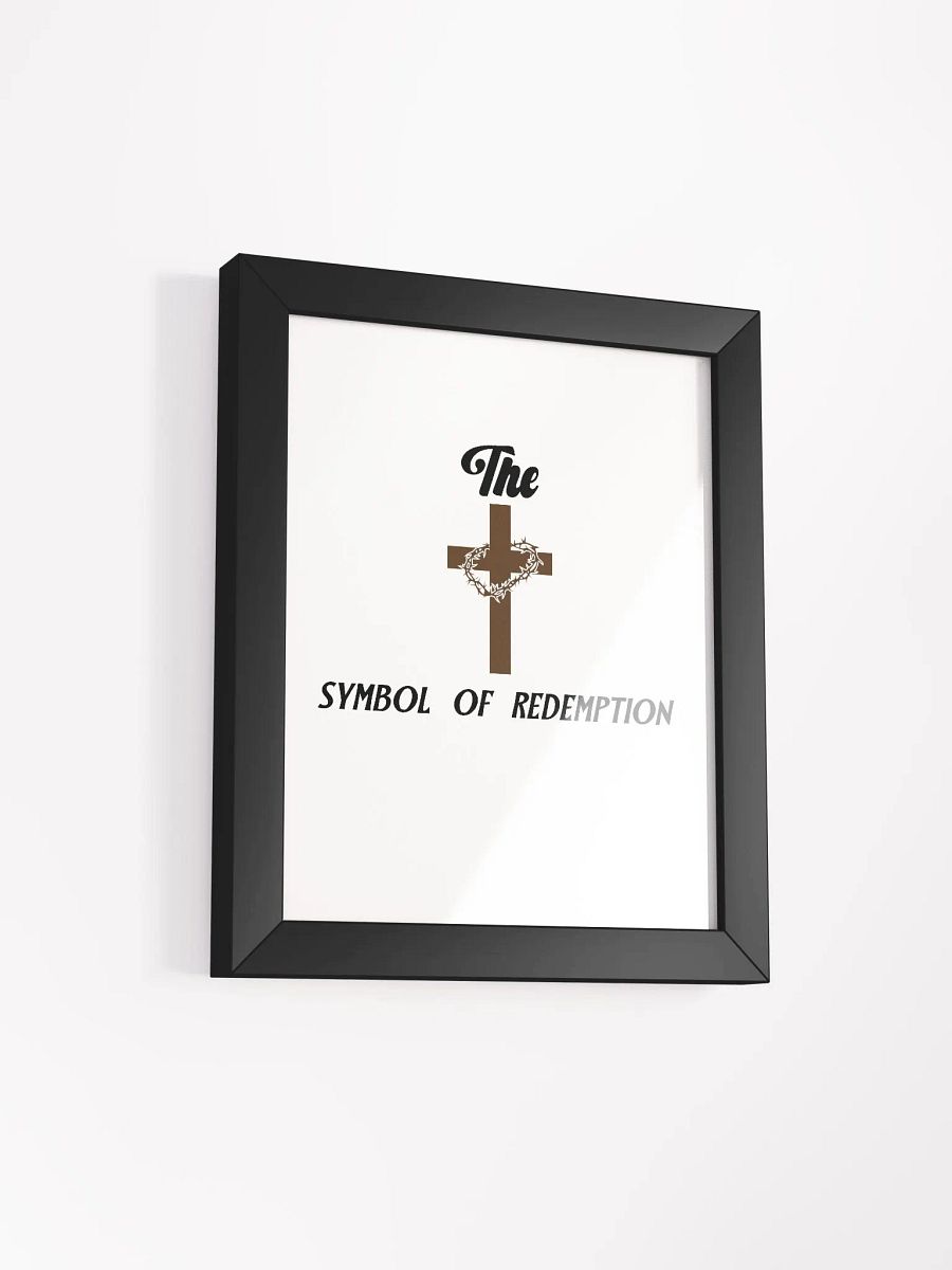 Eco-Friendly Matte Poster Framed in Ayous Wood(THE CROSS. SYMBOL OF REDEMPTION.) product image (11)