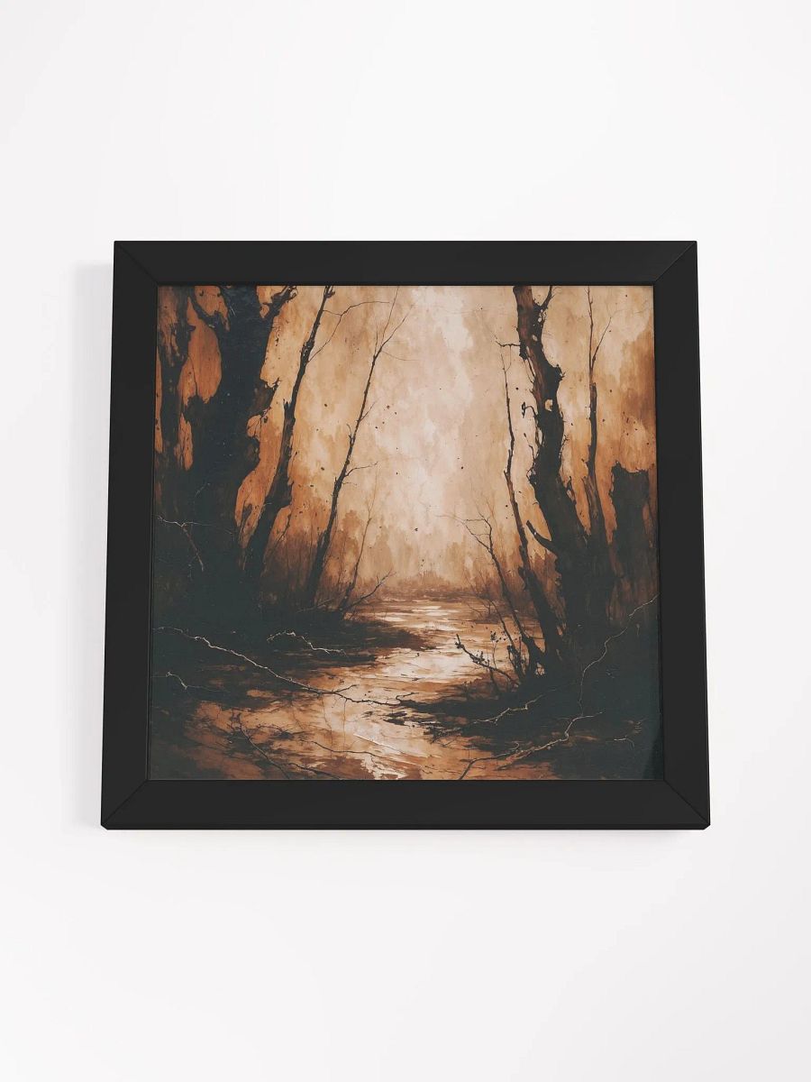 Sepia Forest Reflection Framed Print product image (44)