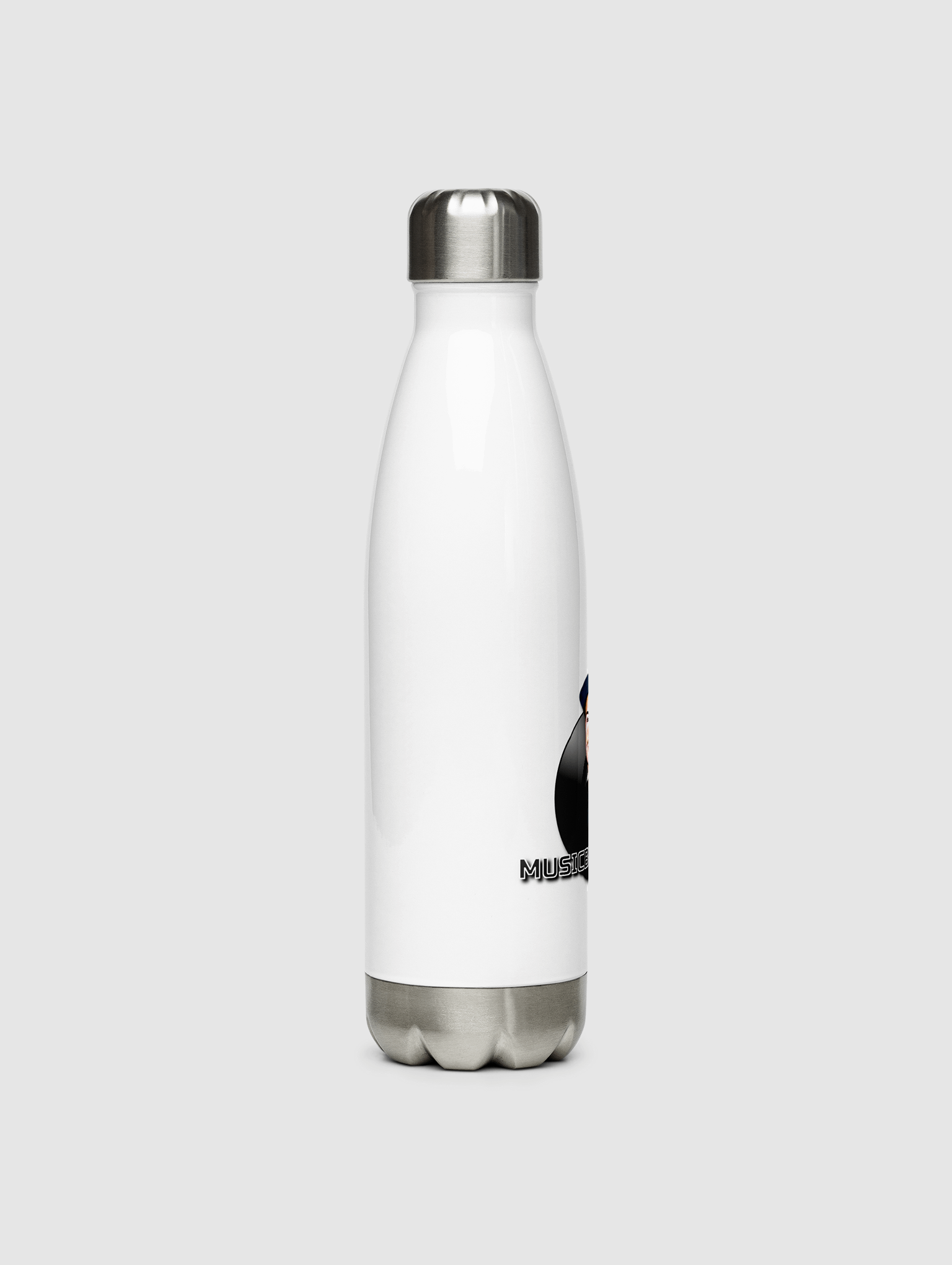 MusicByALXNDR Original Stainless Steel Water Bottle (Face Logo) product image (3)