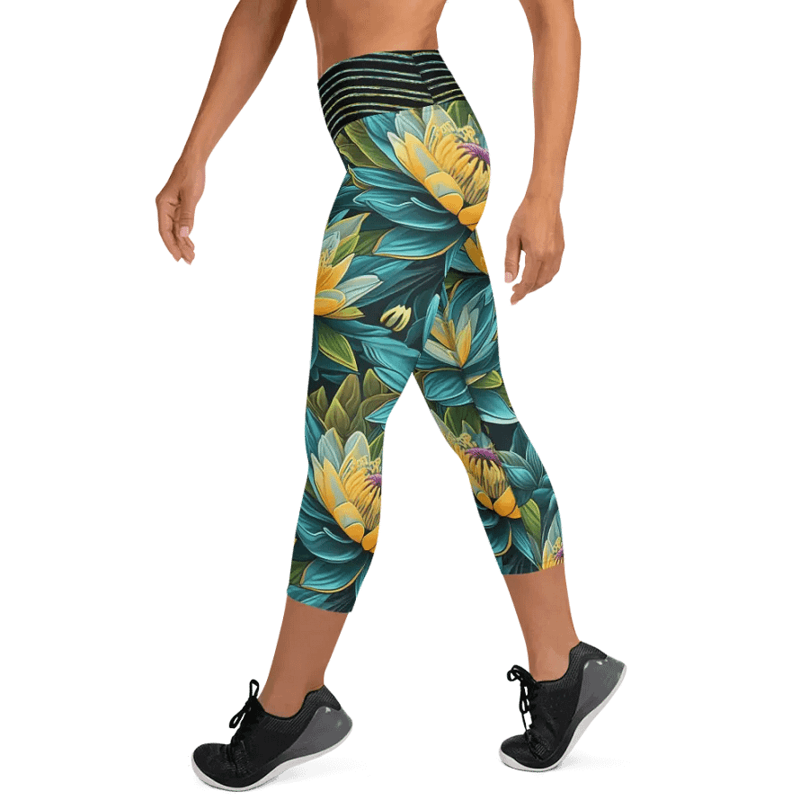 Lotus blue yoga leggings product image (3)