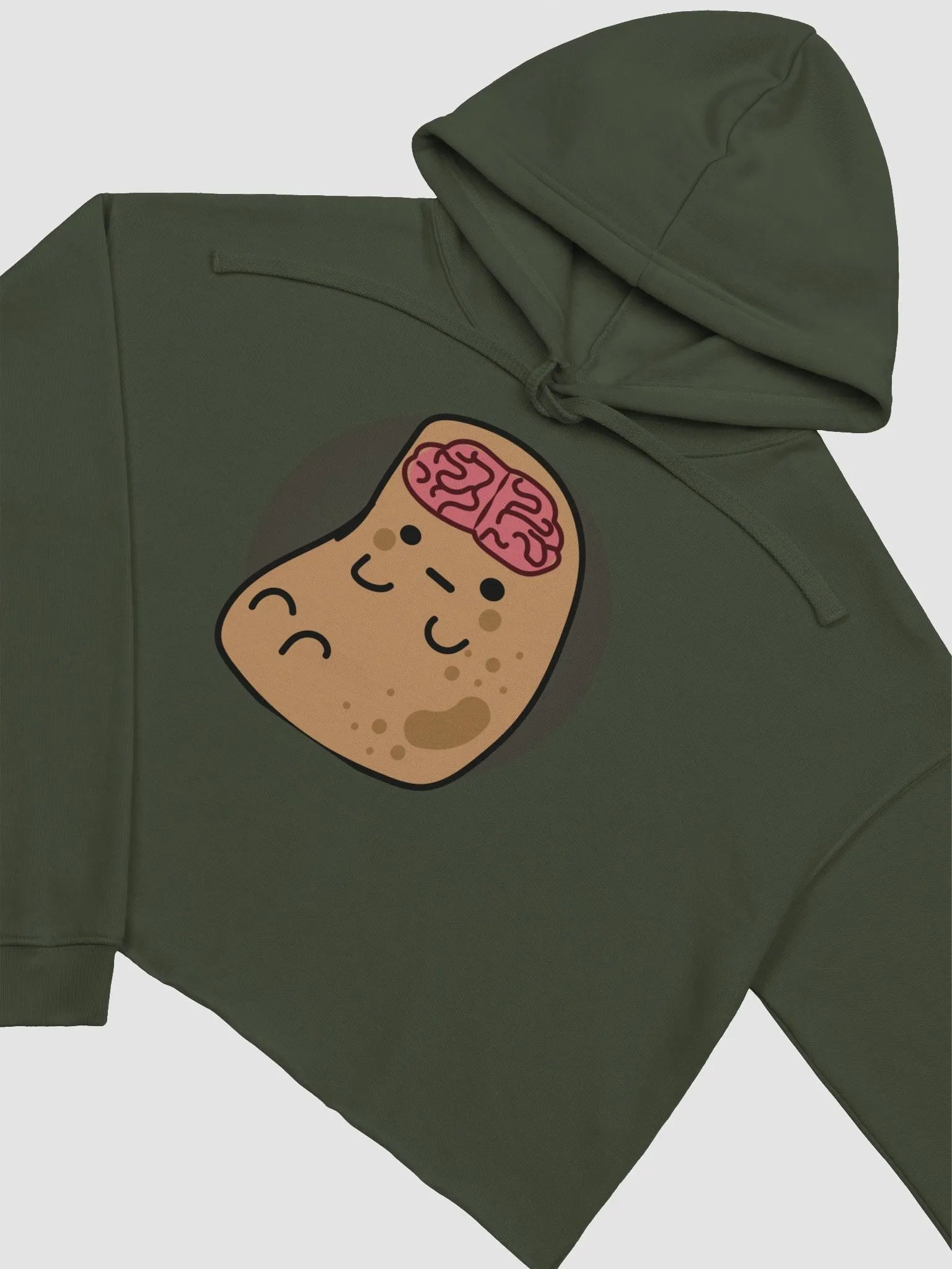 Potato Brain Crop Top Hoodie product image (11)