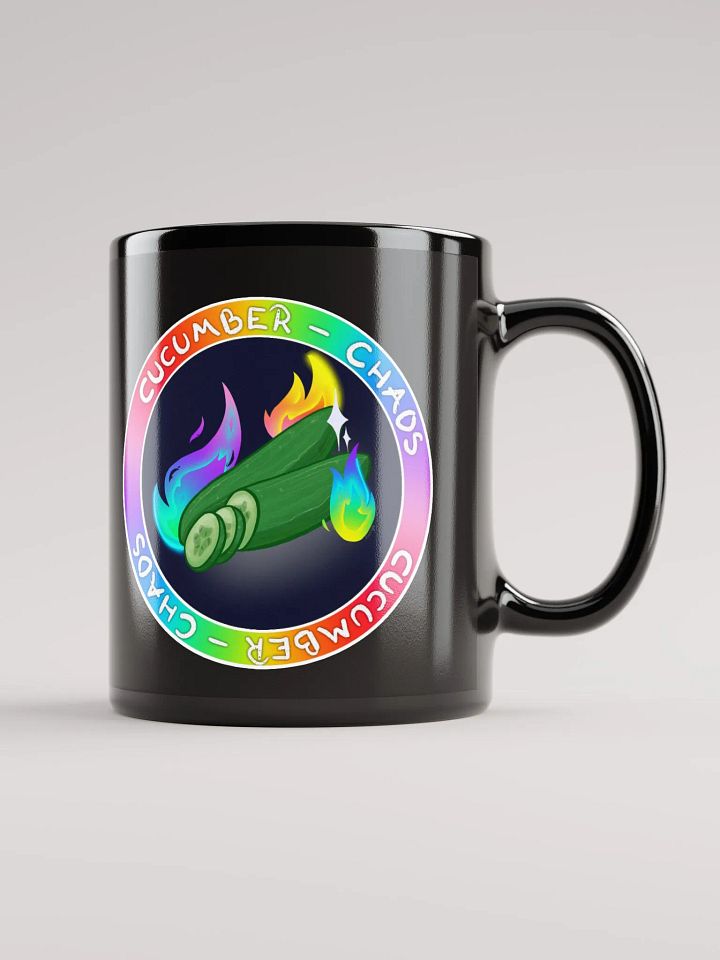 Cucumber Chaos - Black Glossy Mug product image (1)