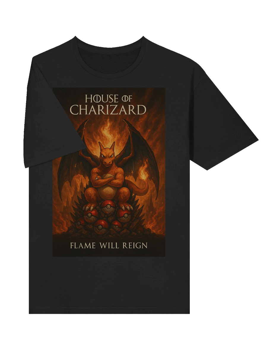 Charizard House of Dragons Parody T-Shirt – Game of Thrones Mashup product image (45)