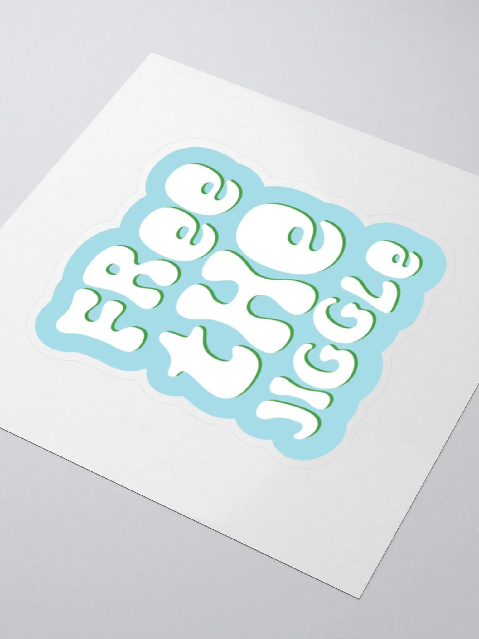 Free the Jiggle Sticker product image (3)