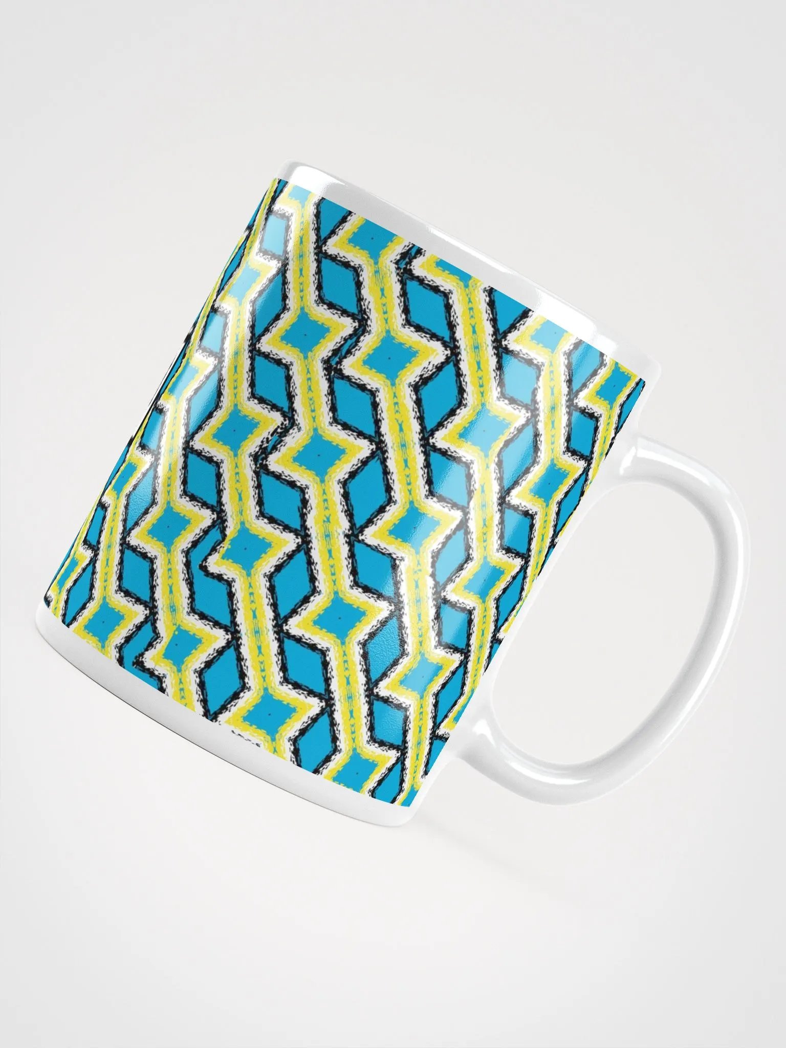 8T Sips Mosaic White Glossy Mug product image (4)