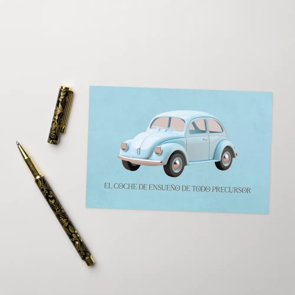 'Every Pioneer's Dream Car' Spanish Greeting Card product image (11)