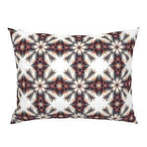 Seamless Pattern - Geometric Floral Pattern in Pale Oranges and Greens product image (6)
