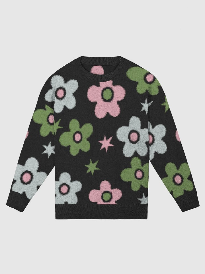 Bloomin’ Petals Pullover Crew Neck Sweater product image (2)