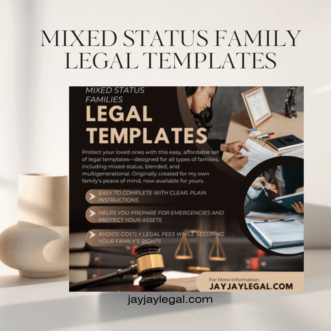 Legal Templates for Families with Mixed Immigration Status product image (3)