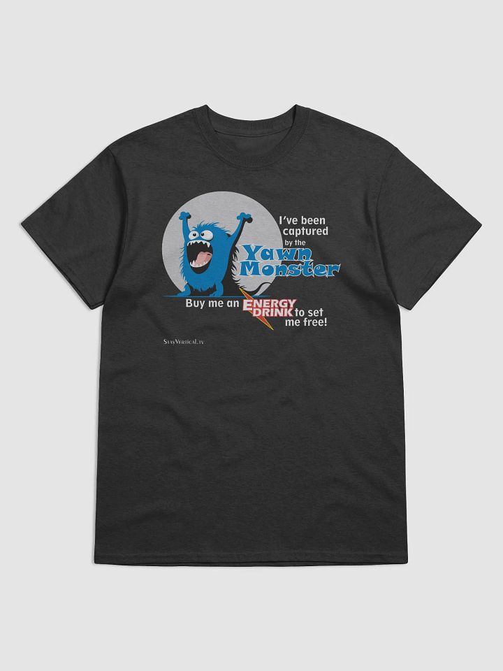 Blue Yawn Monster Buy Me a Energy Drink dark t-shirt product image (1)