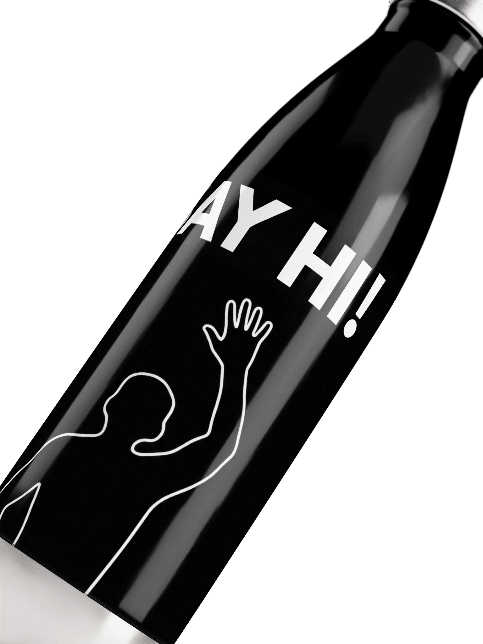 VIRAL Silhouette "Say Hi!" Water Bottle | Iconic Immersive Dance Workout Insulated Stainless Steel Flask product image (5)