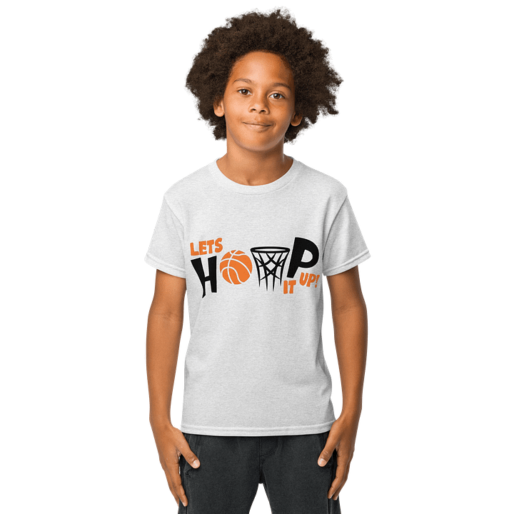 Kids T- Shirt Lets Hoop Ball Basket product image (1)