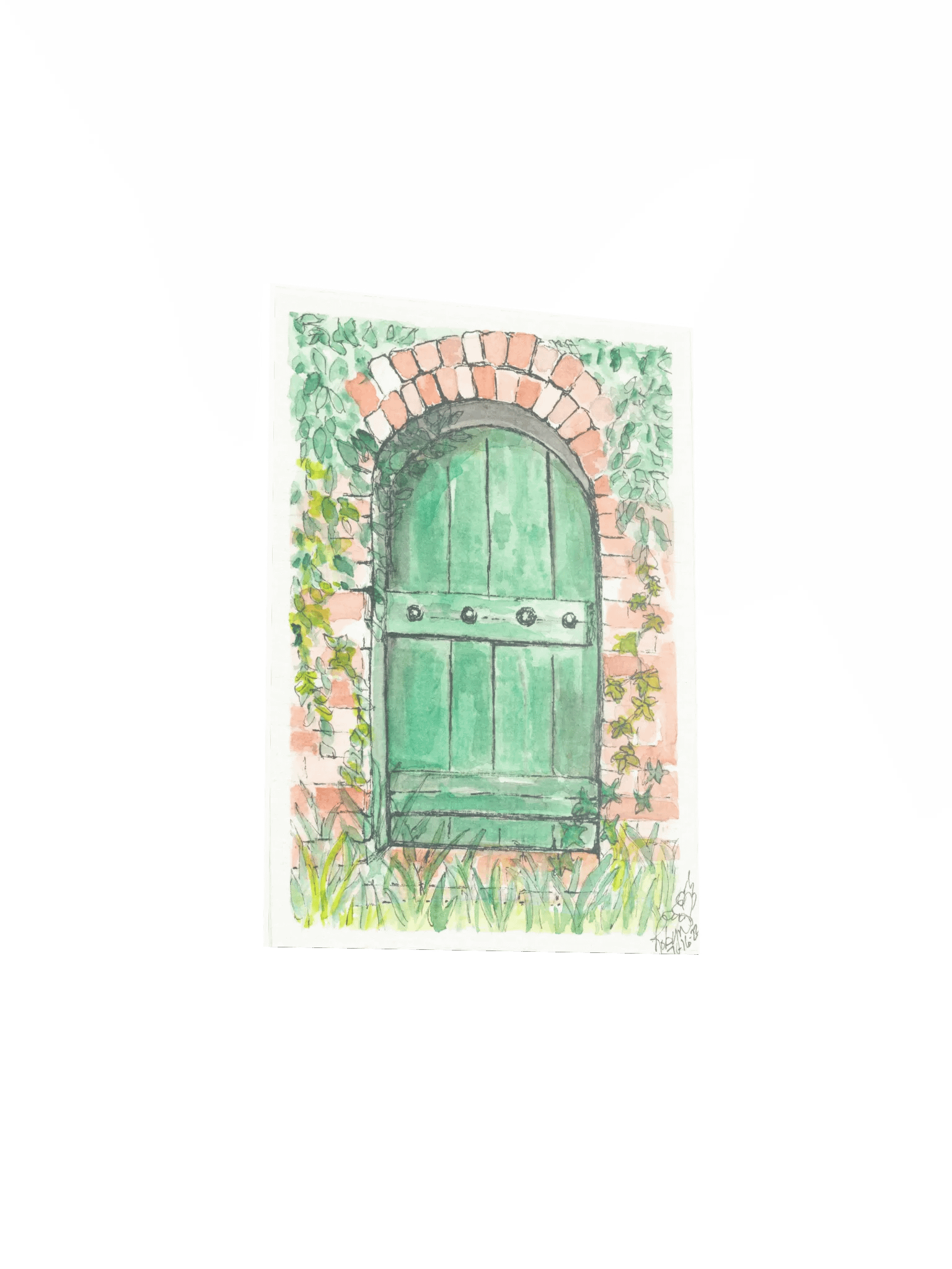 Green Door Print product image (3)