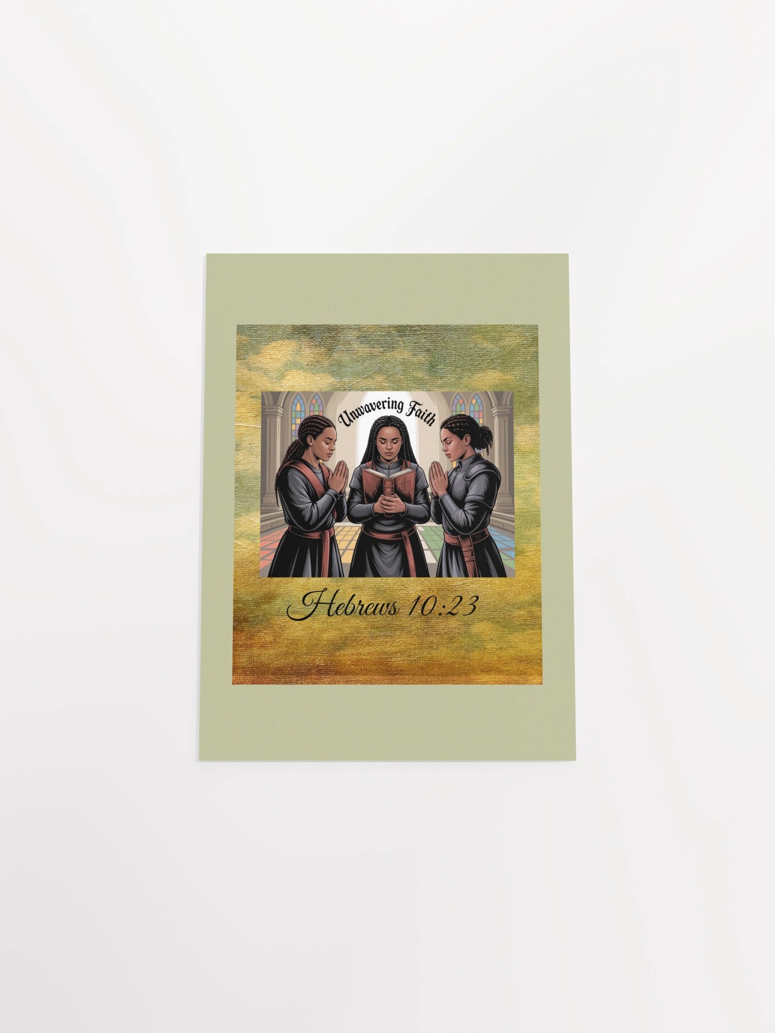 Unwavering Faith Christian Paper Matte Poster - Hebrew 10:23. product image (13)