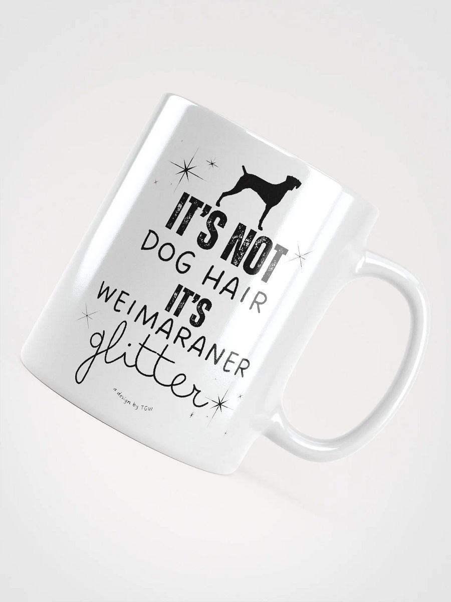 Weim Glitter - White Glossy Mug product image (3)