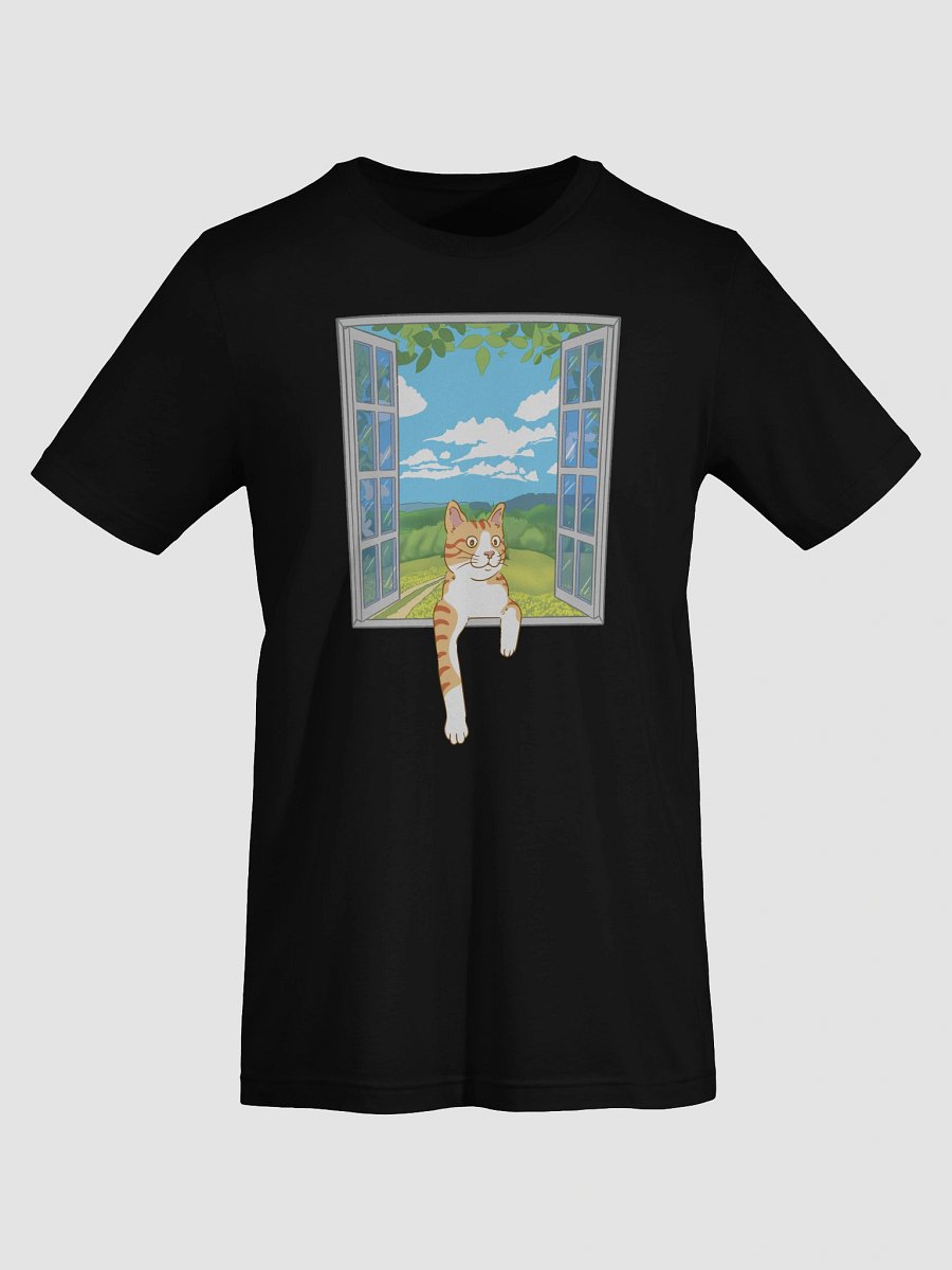 Orange Cat Peeking Through Window T-Shirt product image (19)