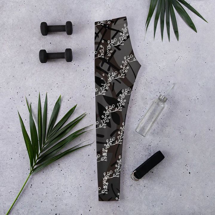 JoBeth Designed- Black Leaves🍃Adult Leggings👖 product image (2)