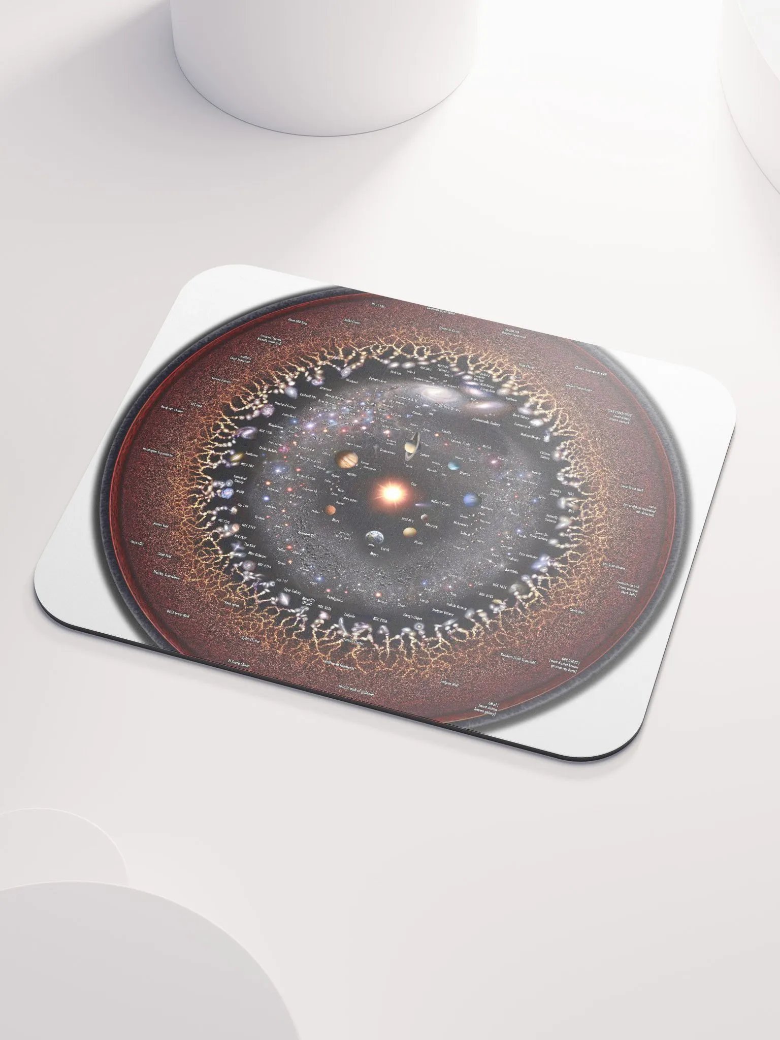 Circular Log Universe Map Mouse Pad! product image (3)