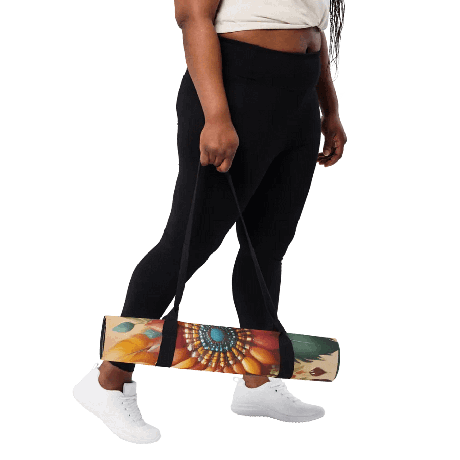 Boho Feathers Yoga Mat product image (8)