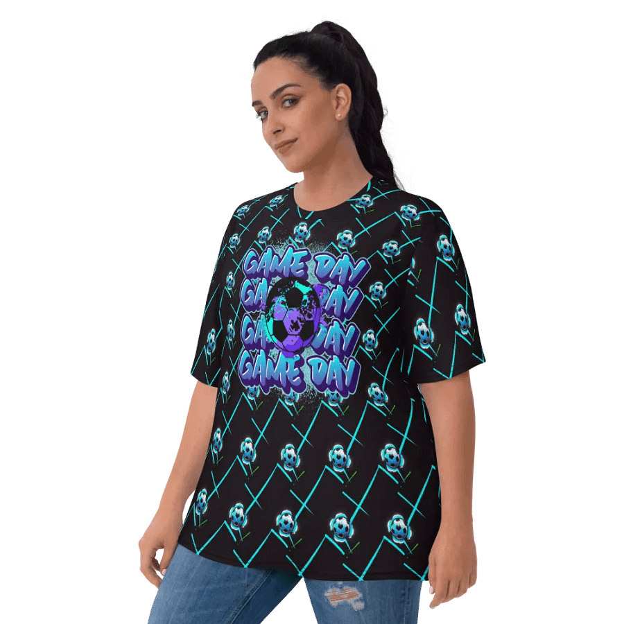 Game Day Soccer European Football All Over Print T-shirt product image (10)