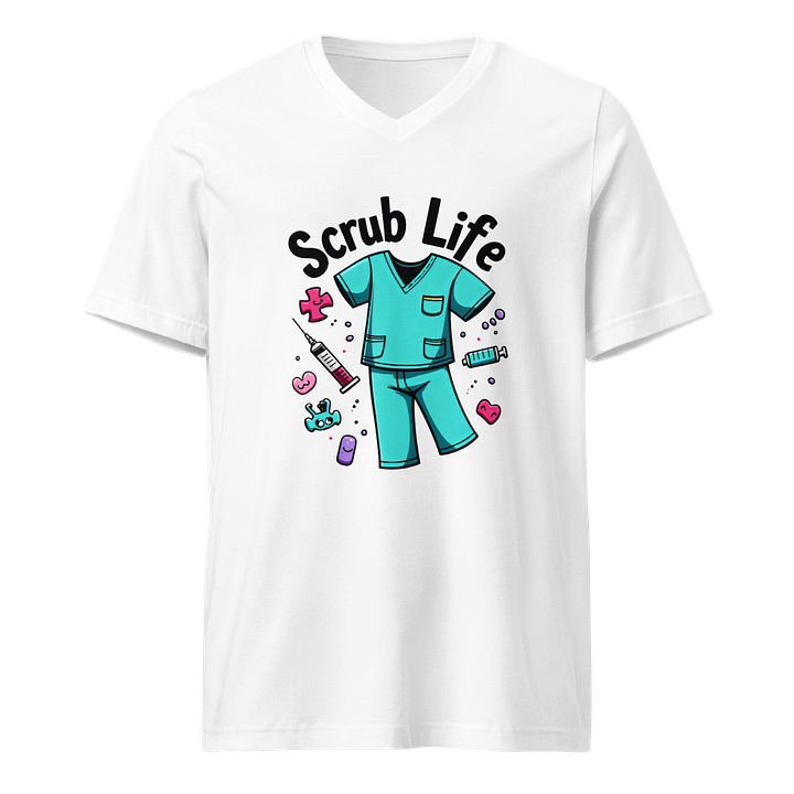 Chic Scrub Life V-Neck Tee product image (1)