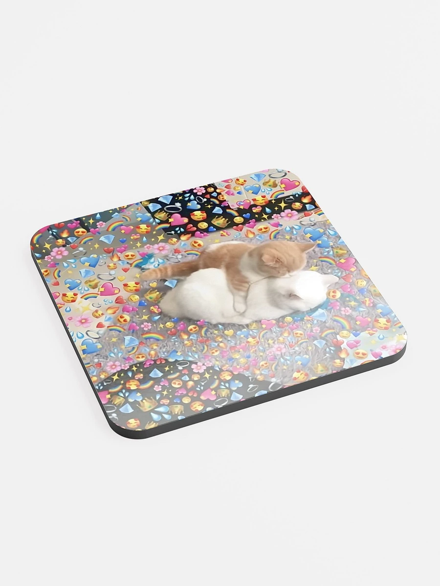 Glossed Cork Coaster: Meme Cats product image (2)