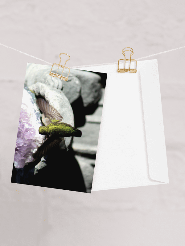 Anna's Hummingbird Nods Its Spring Greeting - Notecard product image (6)